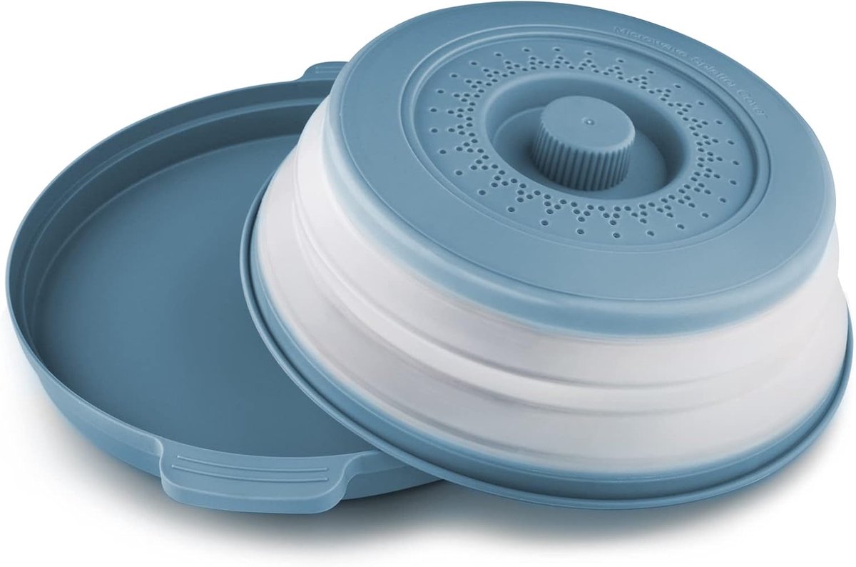 Magnetron Deksel met Bord Houder - Morsbeschermer Spatlap voor Magnetron - BPA-vrij