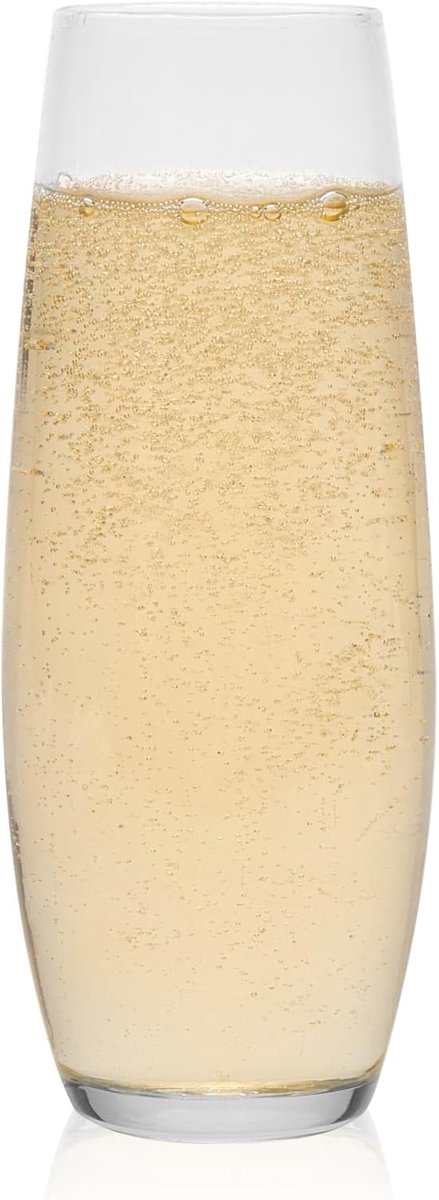Set van 6 Stemloze Champagneglazen voor elke gelegenheid