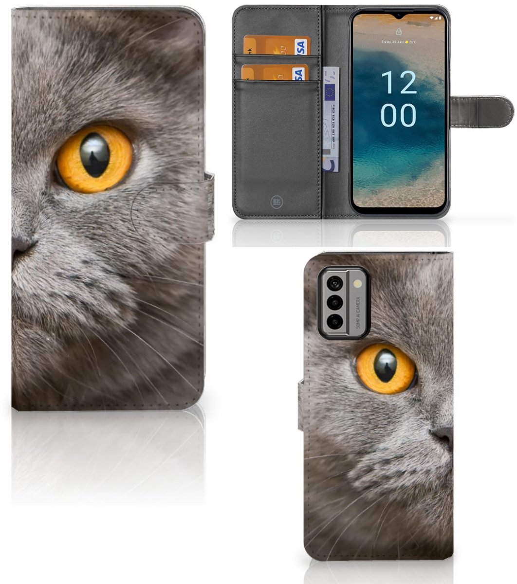 Telefoonhoesje met Pasjes Nokia G22 Britse Korthaar