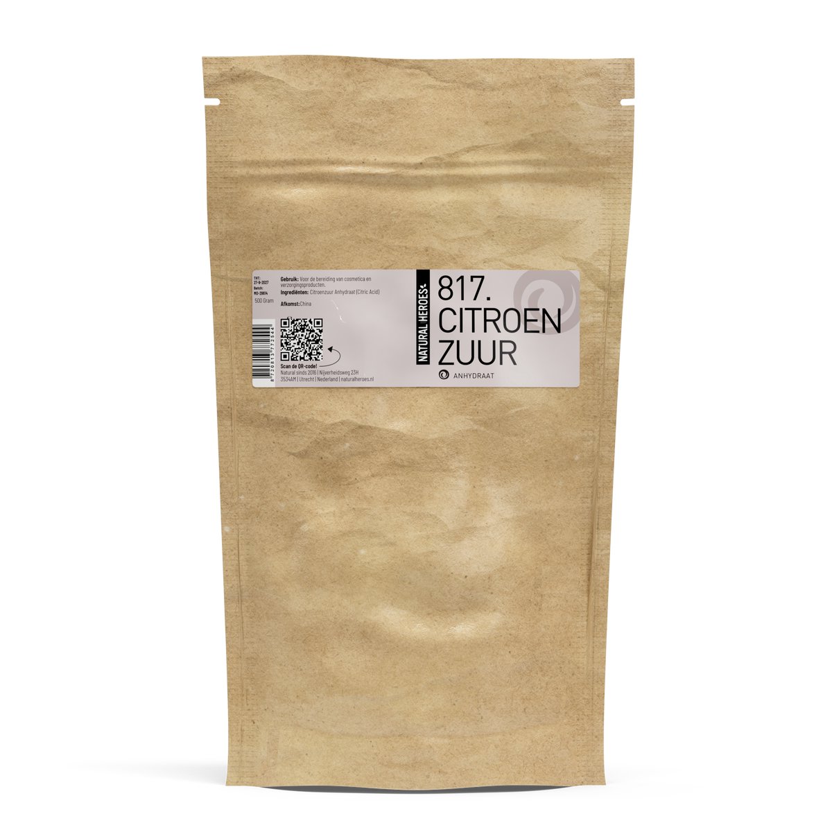 Natural Heroes - Citroenzuur Anhydraat 500 gram