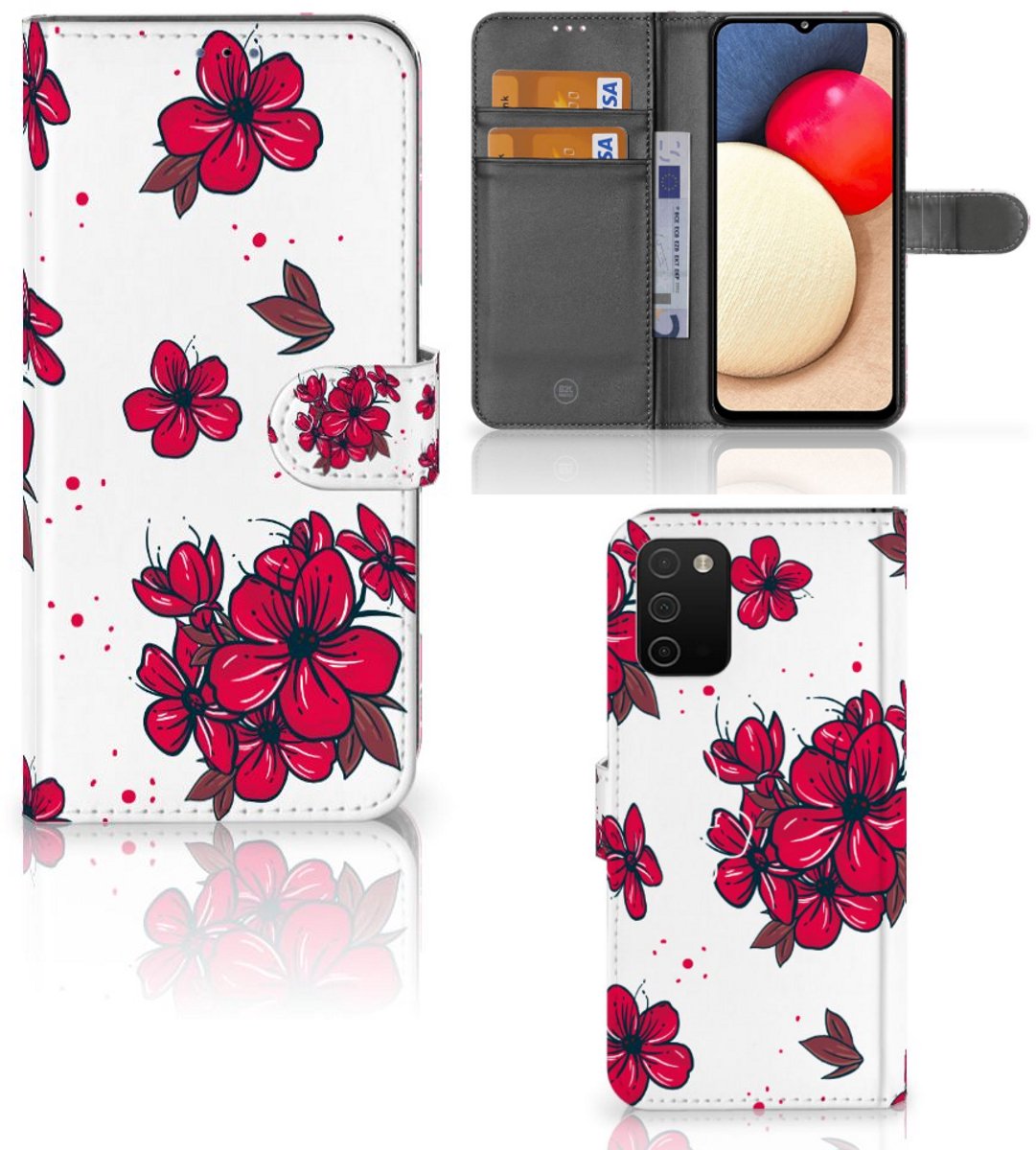Samsung Galaxy A03s Hoesje Blossom Red