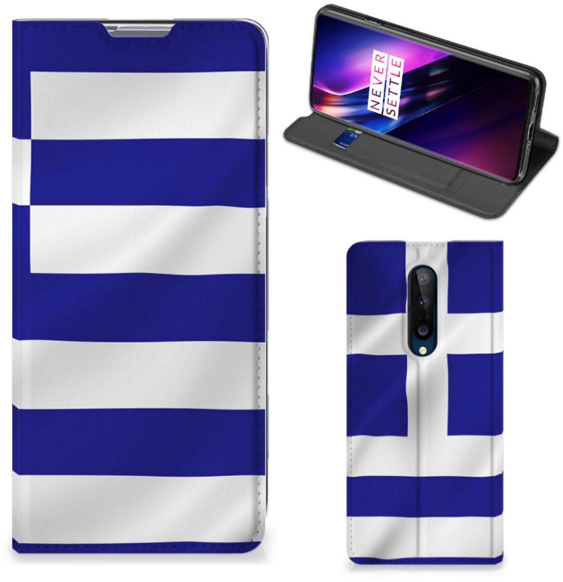 Book Case voor OnePlus 8 Standcase Griekenland