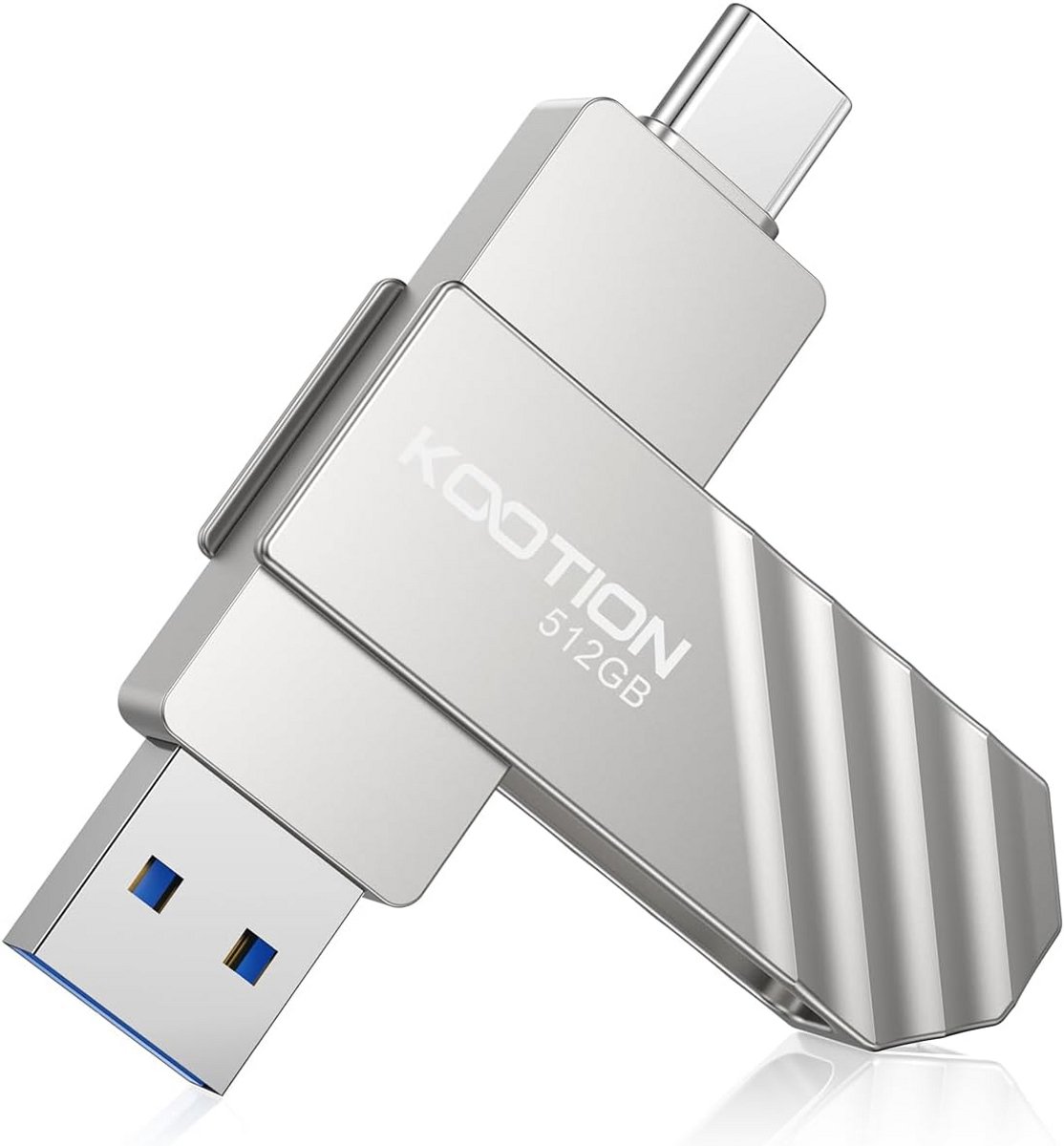 2-in-1 USB C Geheugenstick 512 GB - Hoge Snelheid en Capaciteit