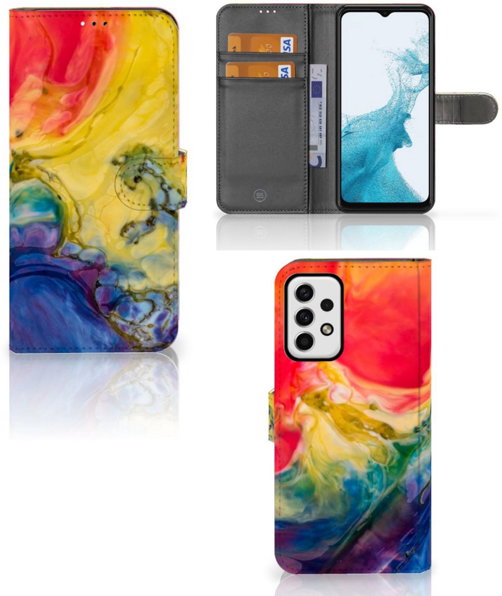 Hoesje Samsung Galaxy A23 Watercolor Dark