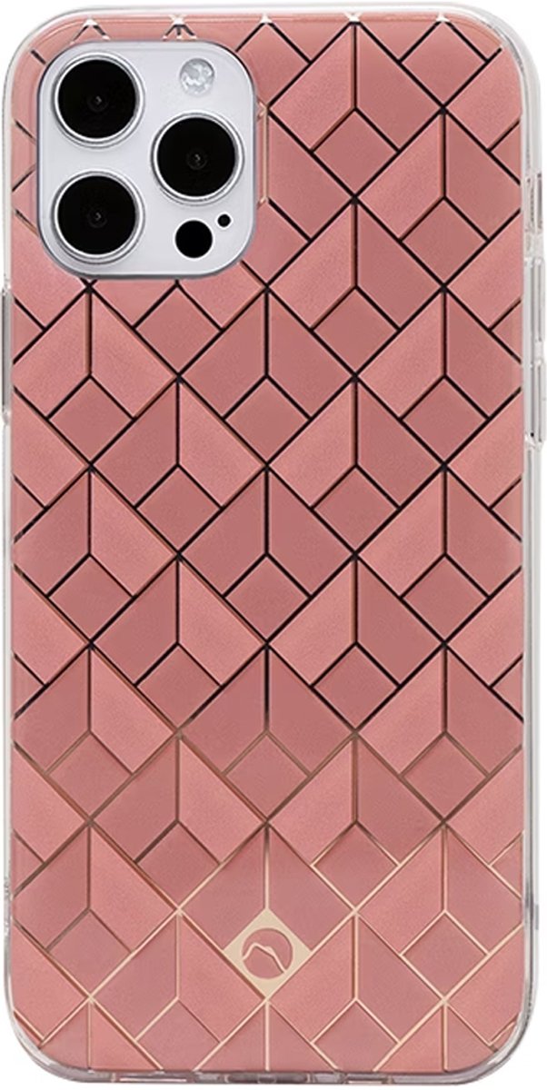 Artefakt Paris, Saint Germain Geschikt voor Apple iPhone 12 Pro Max hoesje met 3D-patronen, Roze