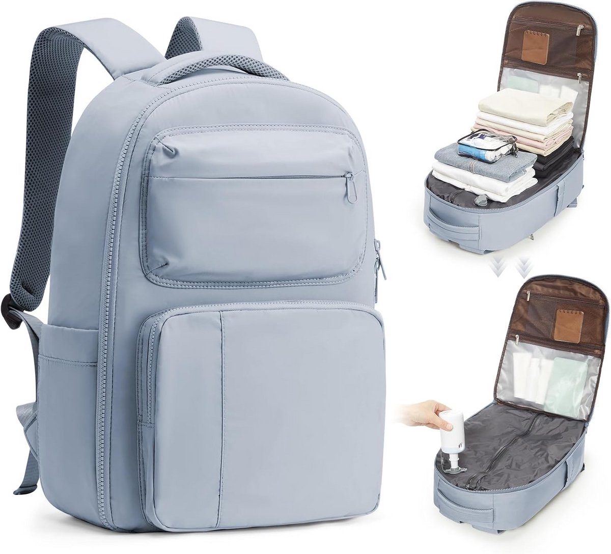 Travel Vacuum Backpack voor Vliegtuig - Instap Bagage met Pomp - Compact en Lichtgewicht