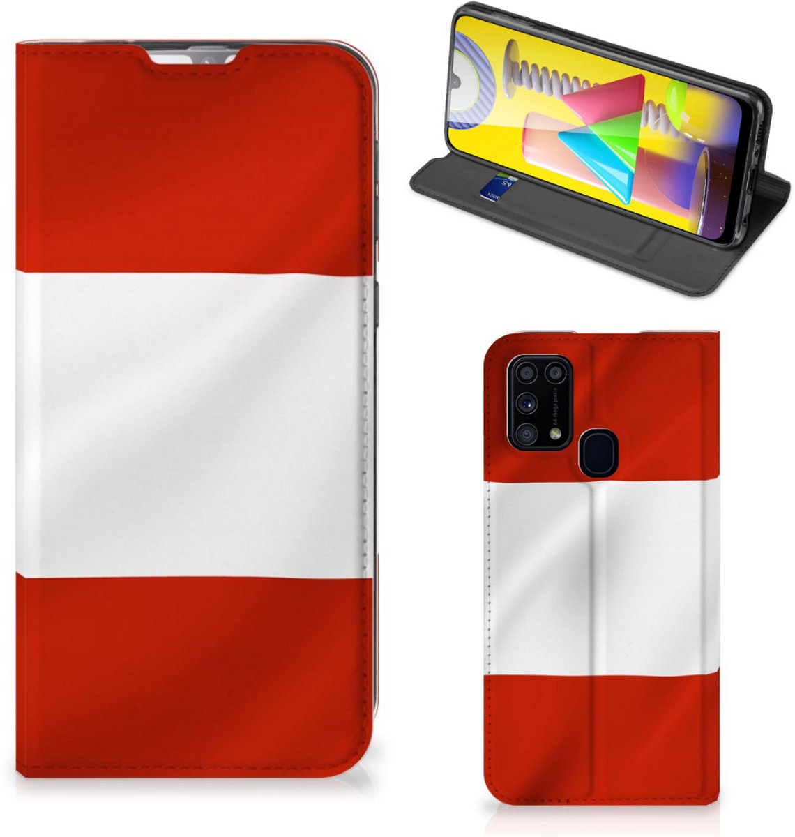 Samsung Galaxy M31 Standcase Oostenrijk