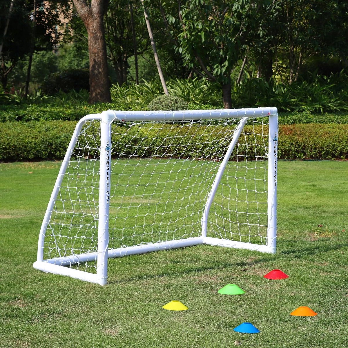 Draagbaar All Weather Voetbaldoel 6ft x 4ft met Dikke PVC Posts en Net