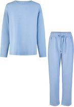 Tweedelig dames gebreid, huispak dames geribbeld lounge set winter