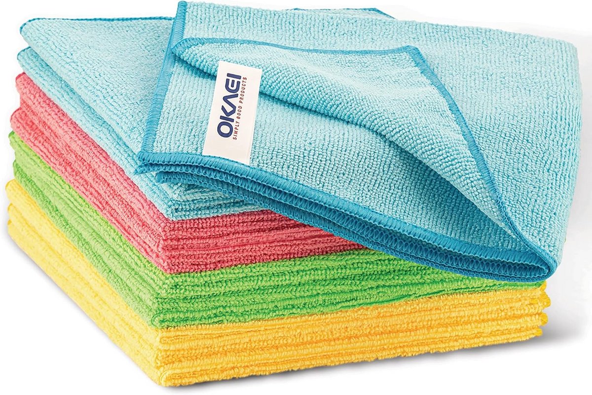 Set van 12 Microvezeldoeken - Zeer Absorberend en Multifunctioneel