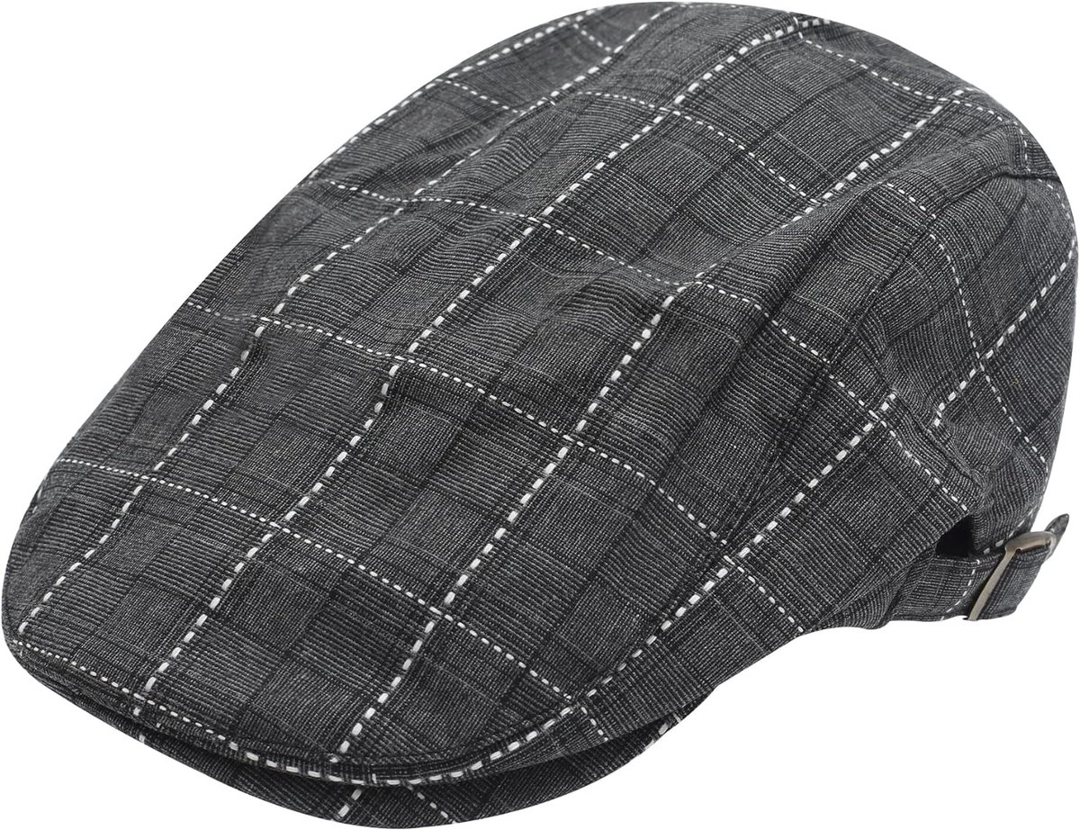 Heren Platte Pet Katoen Lichtgewicht Ierse Baker Boy Cap Zomer