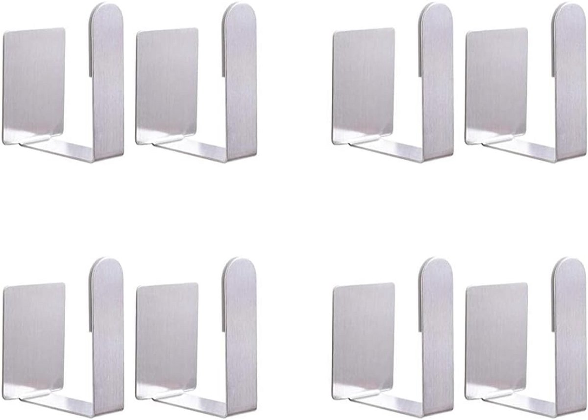 Set van 4 Pan- en Pannendekselhouders voor Wandmontage - Roestvrij Staal