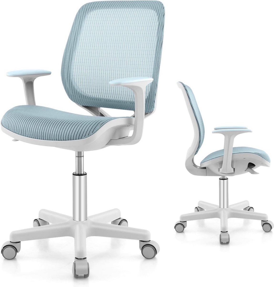 Ergonomische Bureaustoel voor Kinderen - Verstelbare Kinderdraaistoel voor Comfortabel Zitten
