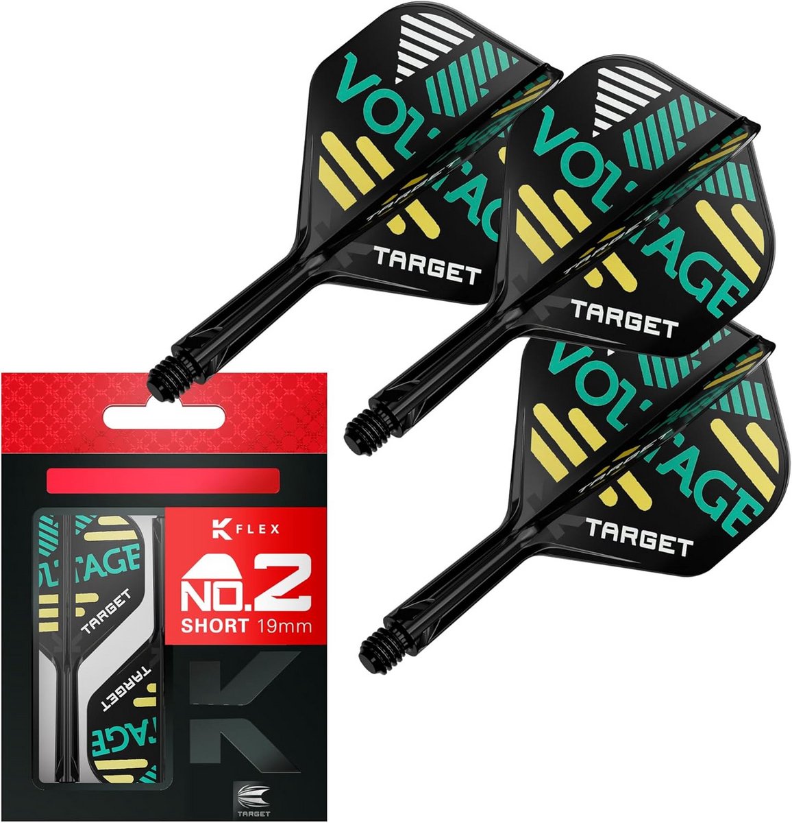 K Flex Flights en Shaft Systeem | 3 Pack All In One Flights voor Darts Accessoires