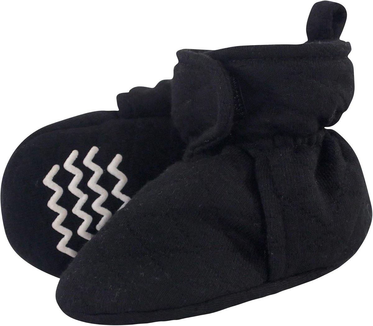 Gewatteerde Baby Booties - Zwart - 0-6 Maanden