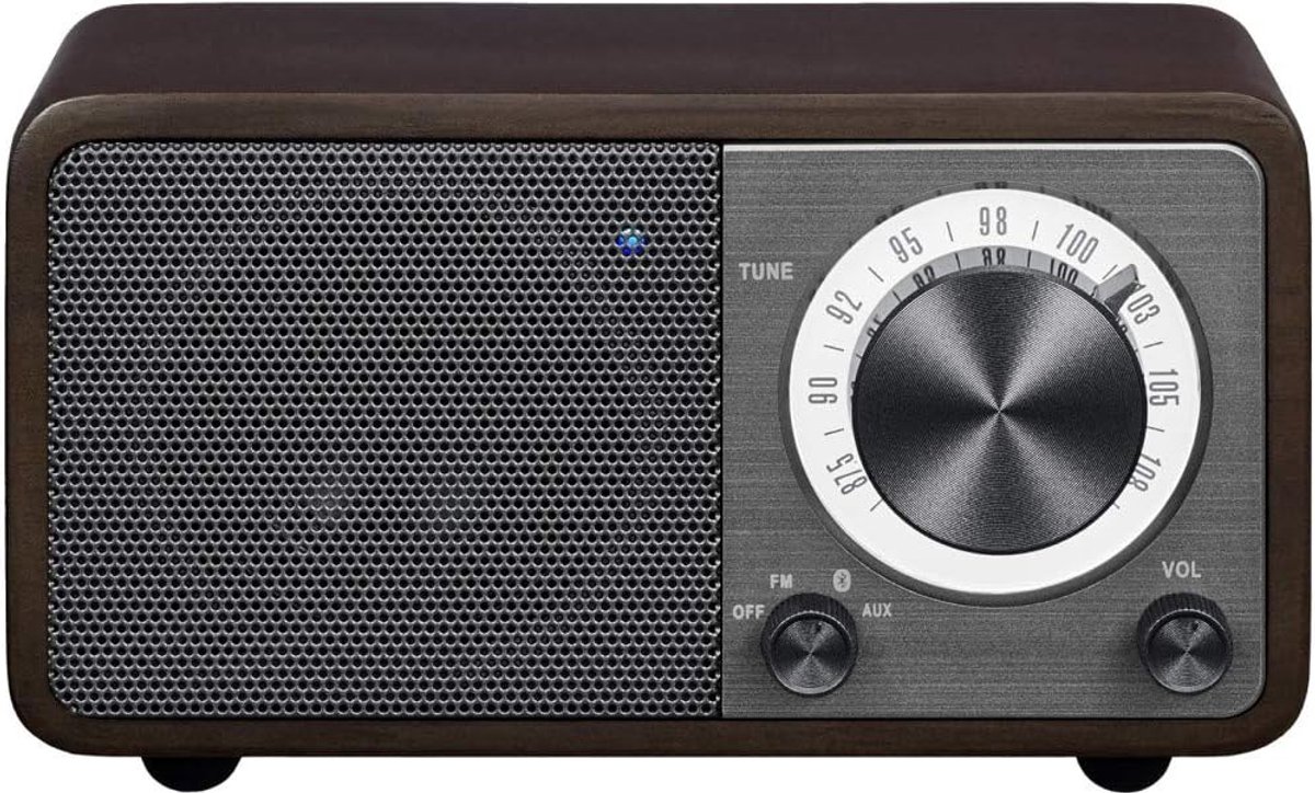 Houten Mini Bluetooth Speaker met FM Radio en AUX-ingang - Compact Geluid