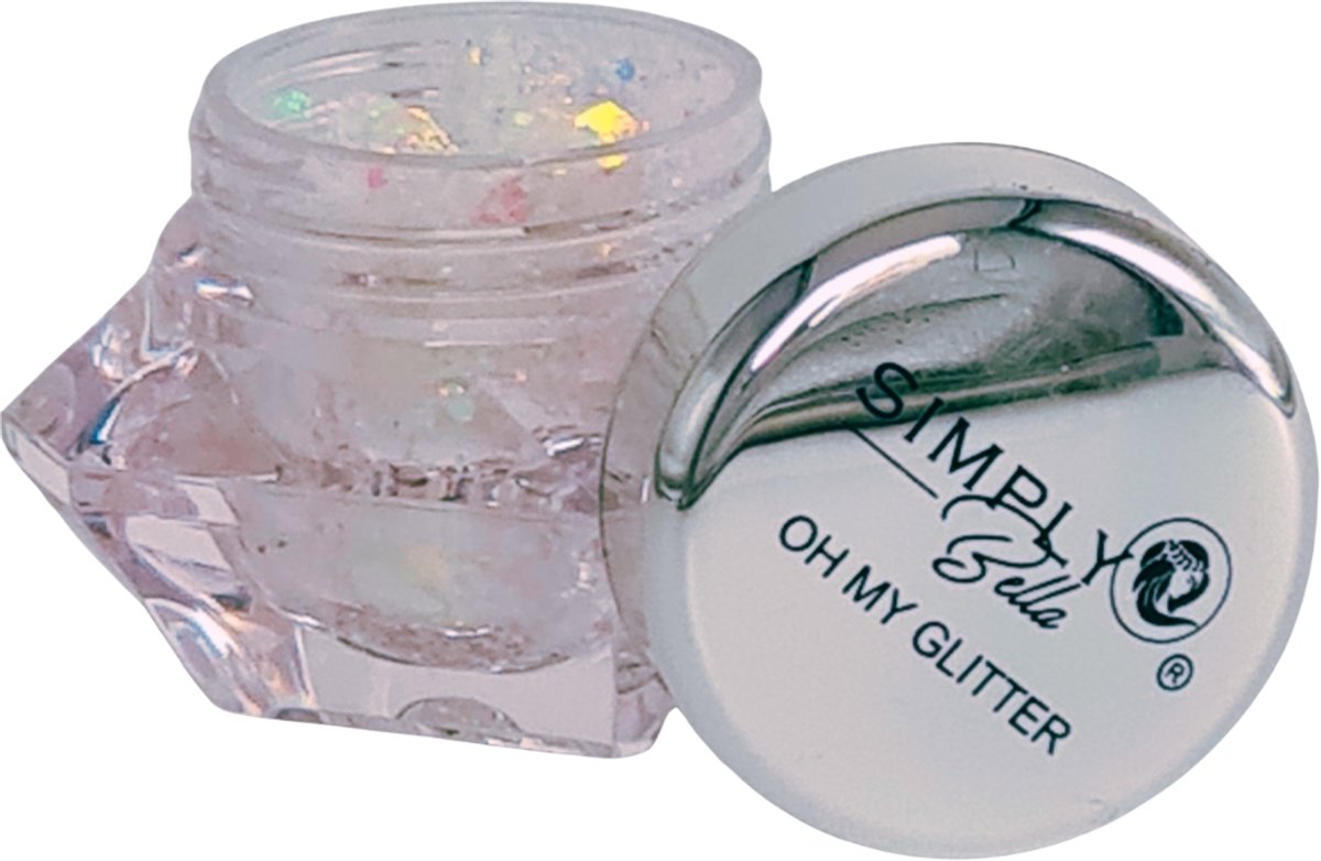 Simply Bella - Oh My Glitter - 01 Twinkle - Transparant - Glitter Oogschaduw - 4 g