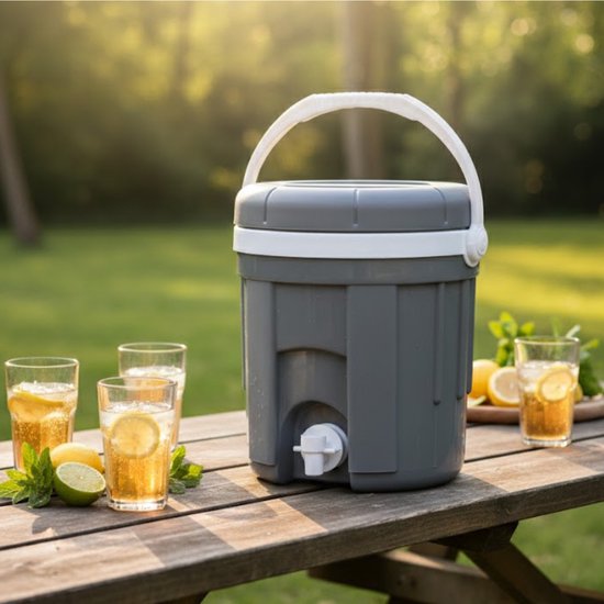 EDA Water-/Sapcontainer - Jerrycan voor water - Met kraan - Grijs - 4 Liter van EDA — afbeelding 2