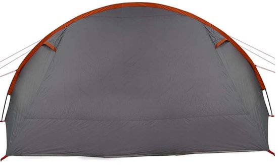 vidaXL - Tunnel - Tent - voor - 6 - Personen - Grijs - en - Oranje - 778 - x - 356 - x - 210 - cm van Merkloos — afbeelding 3