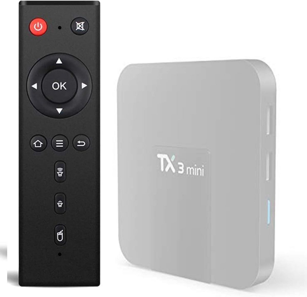 Vervangbare afstandsbediening voor Android TV Box | Betrouwbare afstandsbediening met navigatietoetsen
