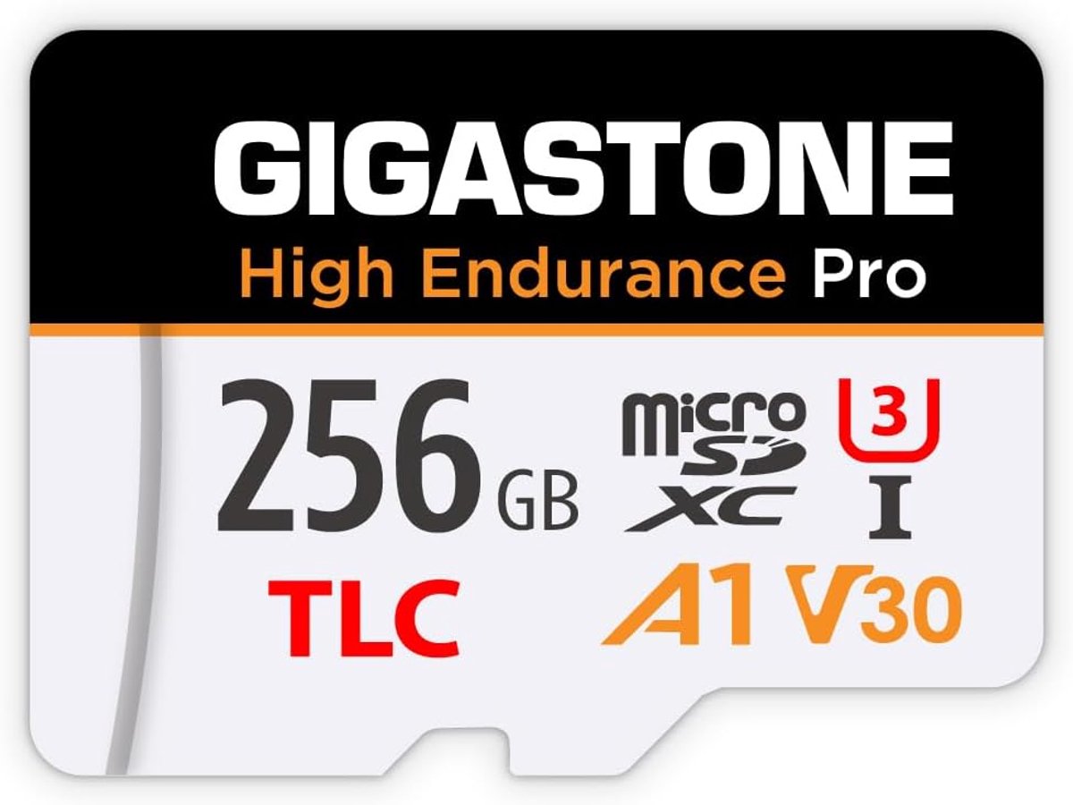 256GB Micro SD Kaart High Endurance Pro Series - Tot 100MB/s Snelheid, Compatibel met Dashcams