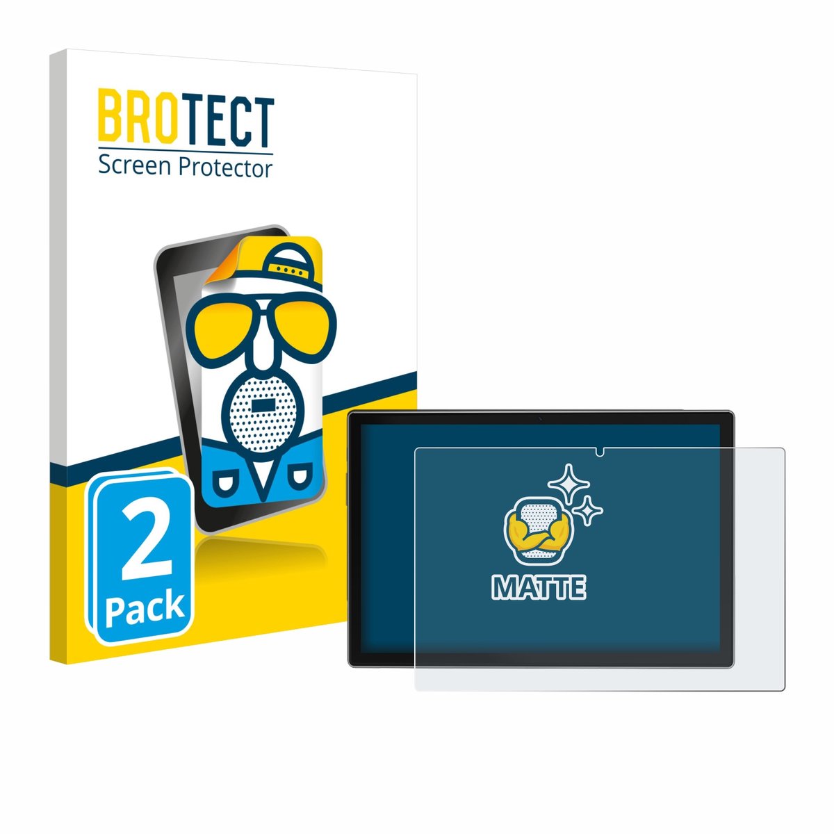 BROTECT - Screenprotector voor Antemper D115 10.1" - Folie Beschermfolie matte 2 Stuks