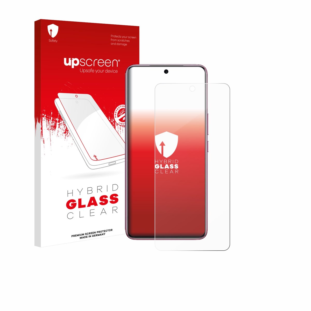 upscreen - Screenprotector voor Vivo V60e - Folie Beschermfolie Beschermglas transparant