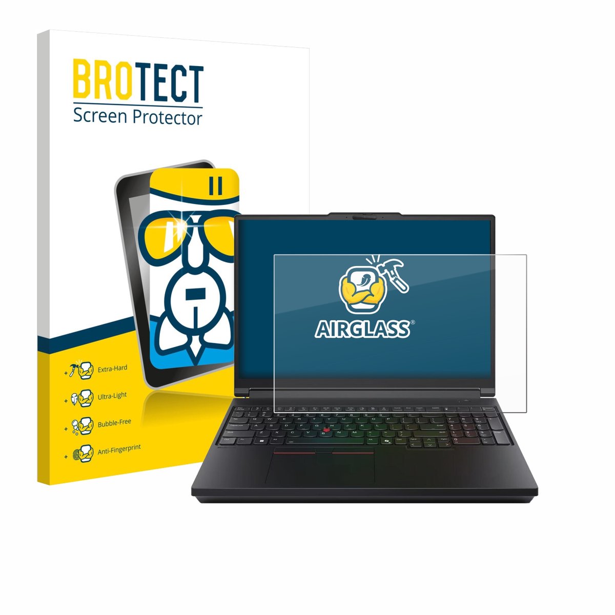 Screenprotector voor Lenovo ThinkPad P16 Gen 3 Beschermglas transparant