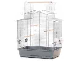 Vogelkooi Iza 3 cabrio zwart/zwart + gratis badhuisje