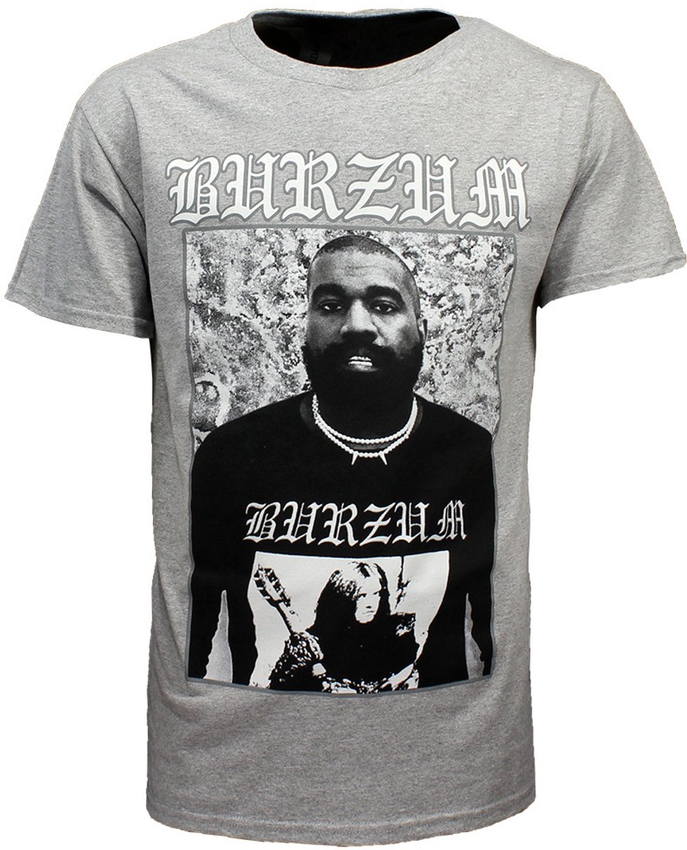 Burzum Kanye West T-Shirt Grijs - Officiële Merchandise - XXL