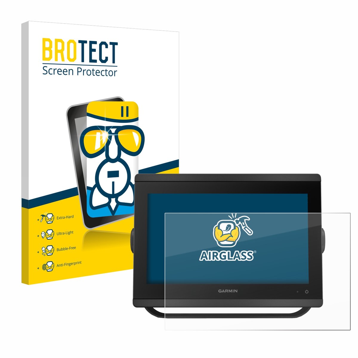 Screenprotector voor Garmin GPSMAP 8412 xsv Beschermglas transparant