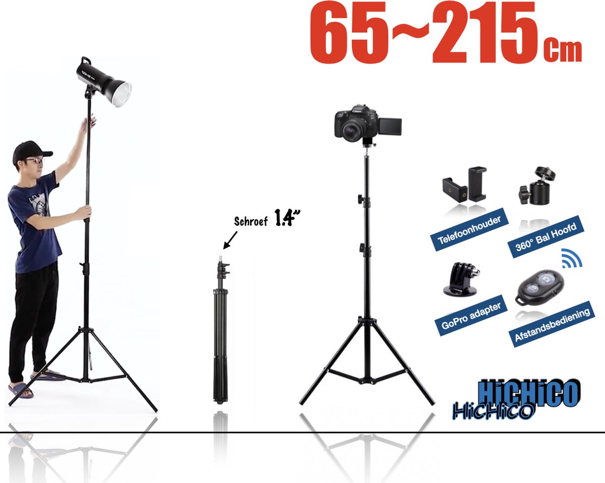 HiCHiCO Smartphone Tripod 215cm