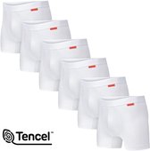 Boxers Undiemeister pour homme - White Chalk ( Wit) - Lot de 6 - Mellowood Tencel - Sous-vêtements respirants, antibactériens et sans coutures - Sous-vêtements Premium pour homme - Taille L
