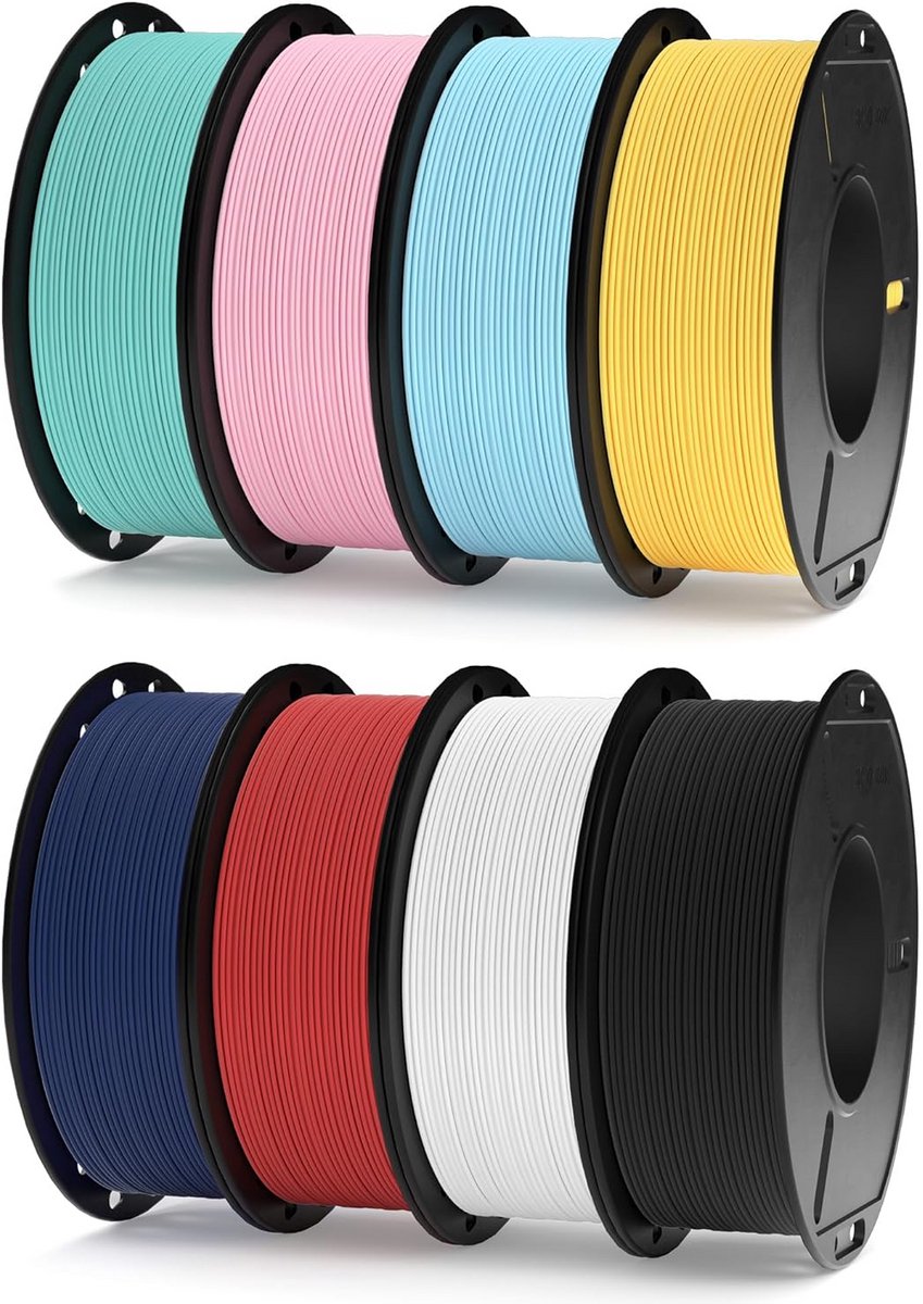 1,75 mm PLA 3D Printer Filament Mat - Diverse Kleuren, Nauwkeurigheid +/- 0,02 mm