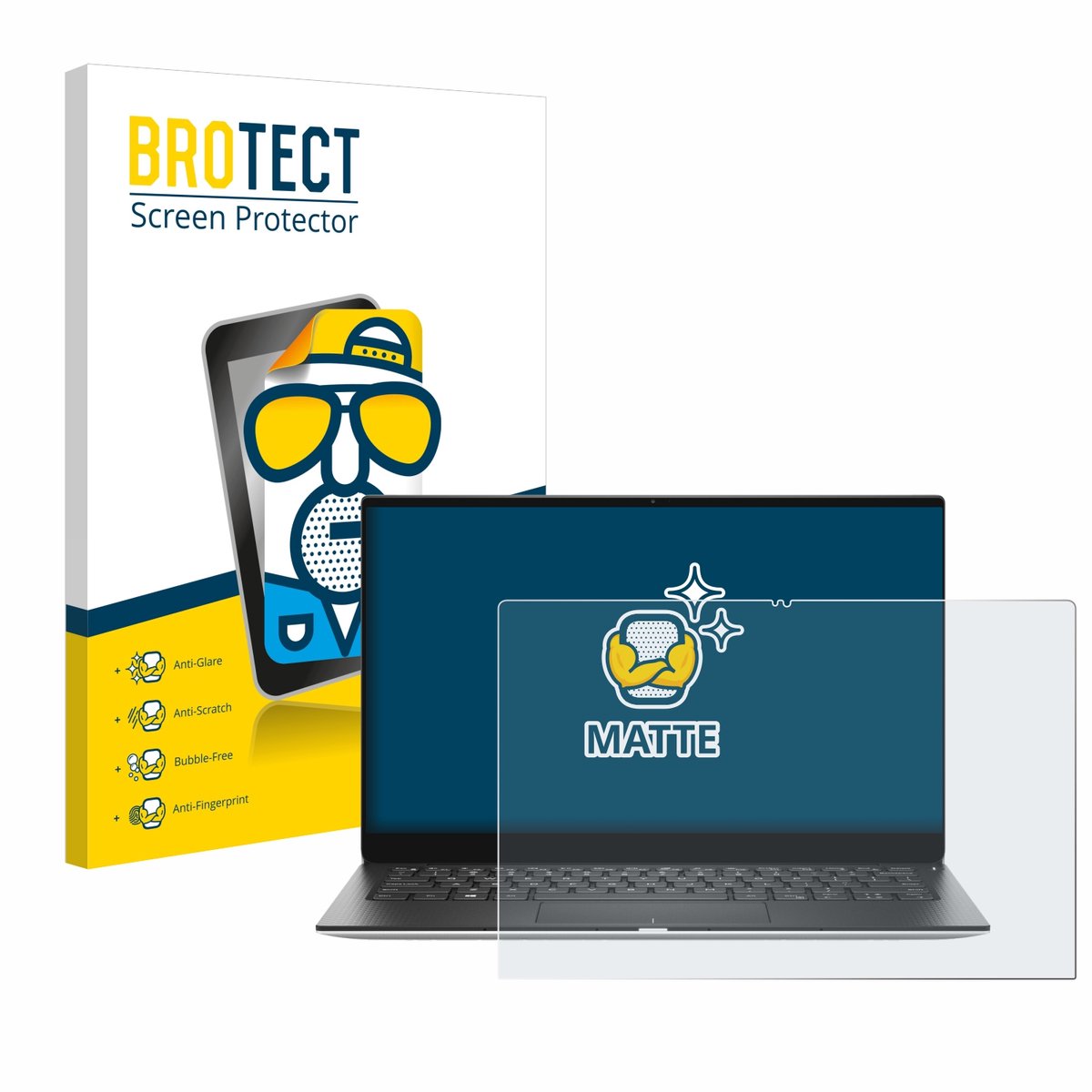 BROTECT - Screenprotector voor Dell XPS 13 9310 2-in-1 - Folie Beschermfolie matte