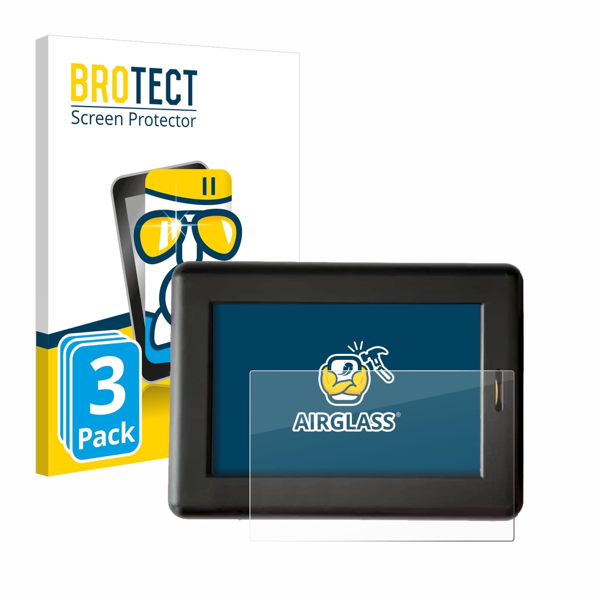 Screenprotector 3 Stuks voor XC Tracer Maxx II Beschermglas transparant