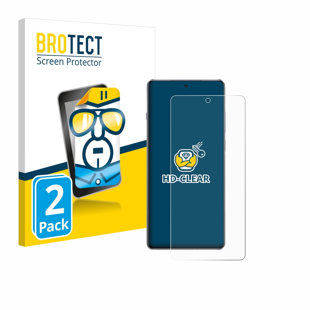 BROTECT - Screenprotector voor OnePlus 13R - Folie Beschermfolie transparant 2 Stuks
