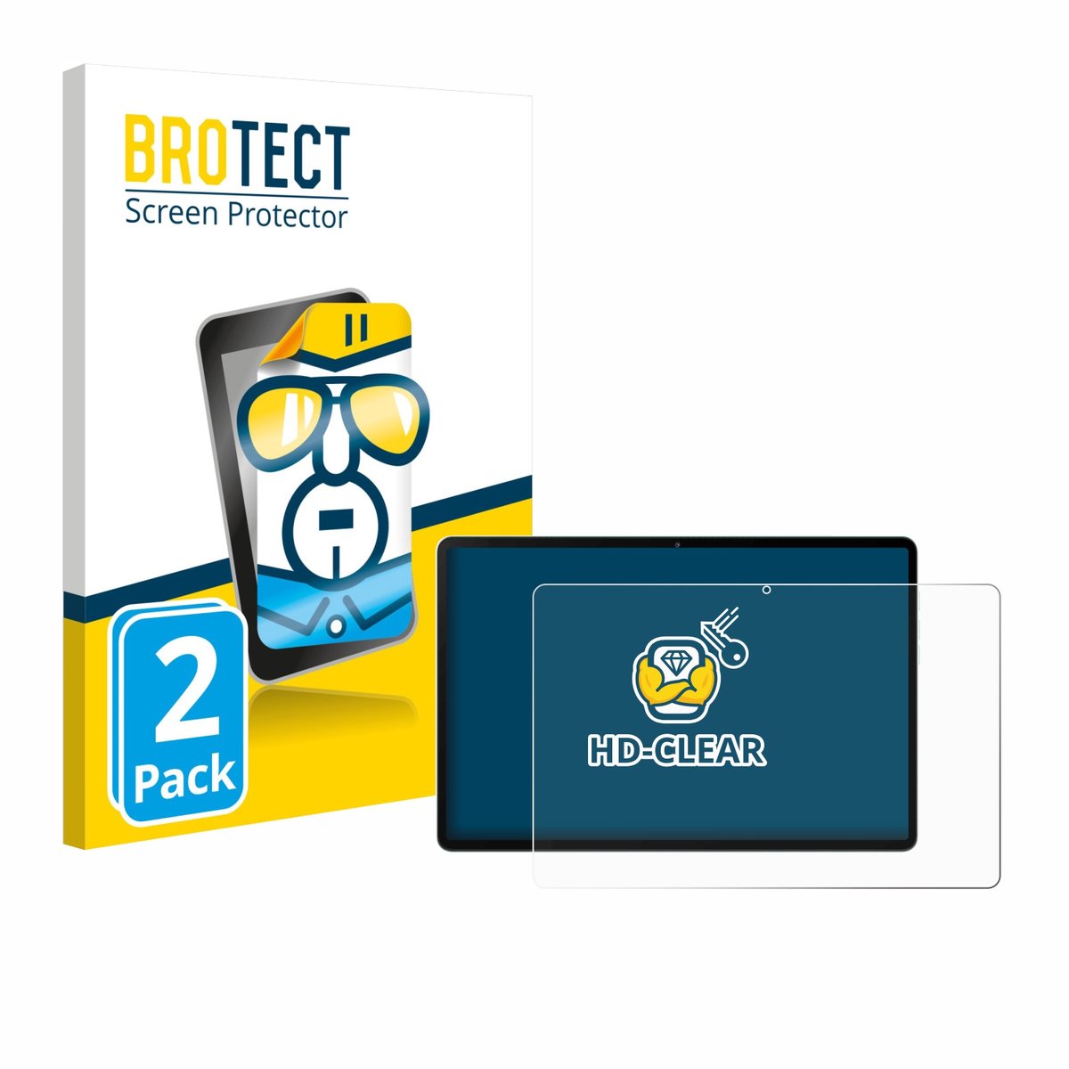 BROTECT - Screenprotector voor Black Shark Pad 6 - Folie Beschermfolie transparant 2 Stuks