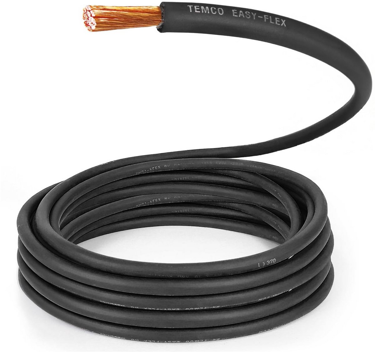 Zeer Flexibele 2 Gauge AWG Laskabel & Autoaccukabel Koperdraad Zwart - 5ft