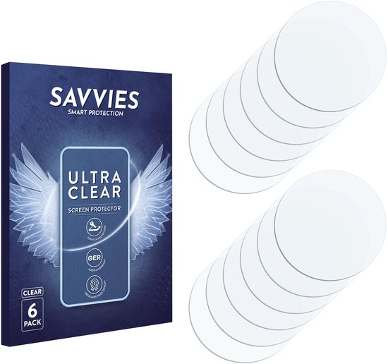 Savvies - Film de protection d'écran pour Sony Xperia 10 VI (UNIQUEMENT Objectif de la caméra) - Film de protection transparent (6 pièces)