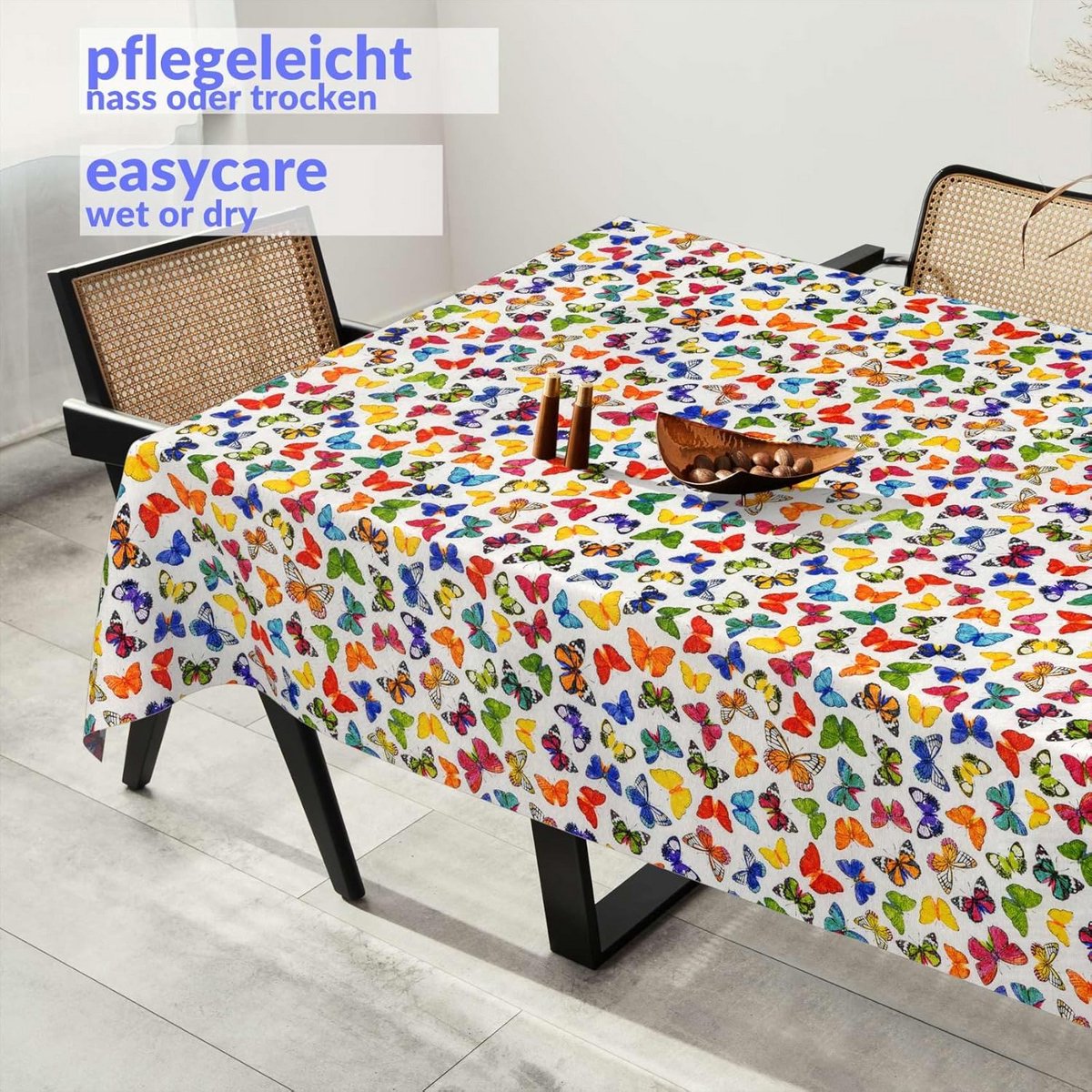 Waterafstotend Stoffen Tafelkleed Katoen-Polyester Mix Kleurrijk Design