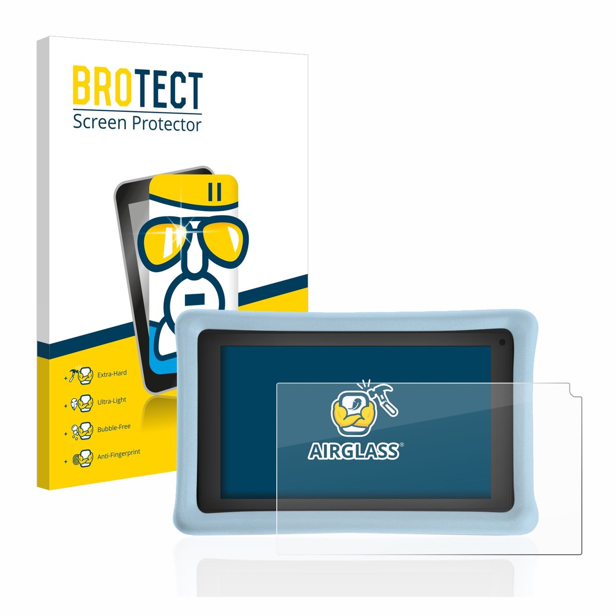 Screenprotector voor Pebble Gear 7" Kids Tablet Beschermglas transparant