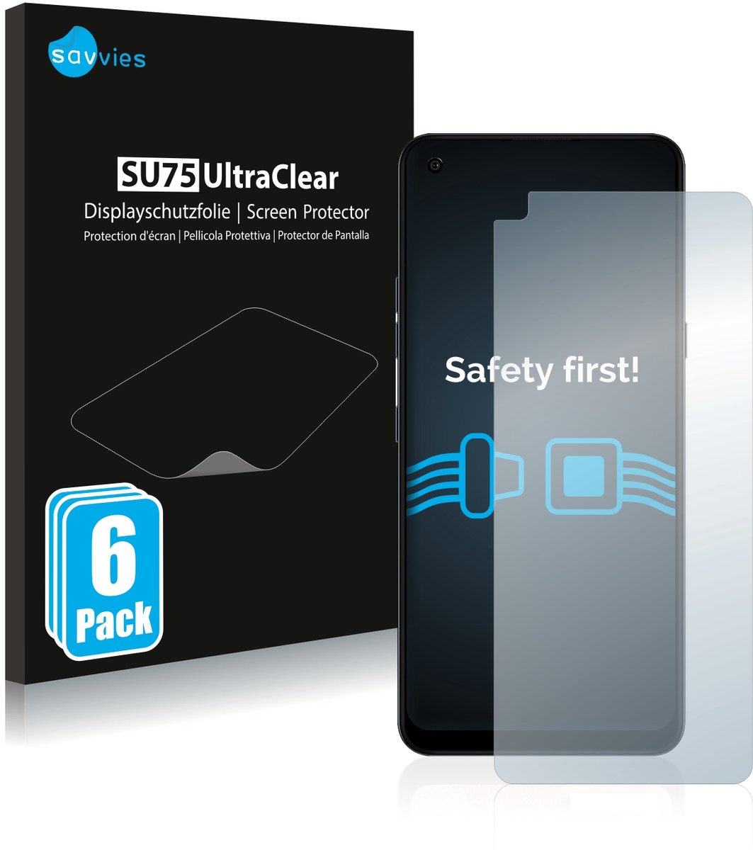 Savvies - Screenprotector voor LG K51S - Folie Beschermfolie transparant 6 Stuks