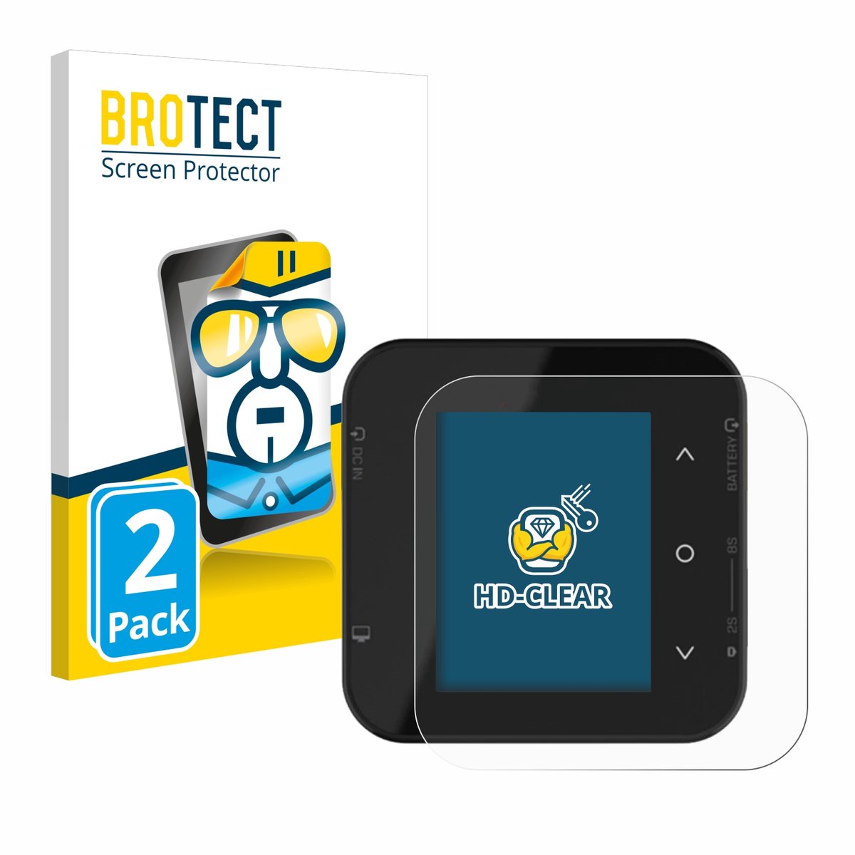 BROTECT - Screenprotector voor ISDT Air8 - Folie Beschermfolie transparant 2 Stuks