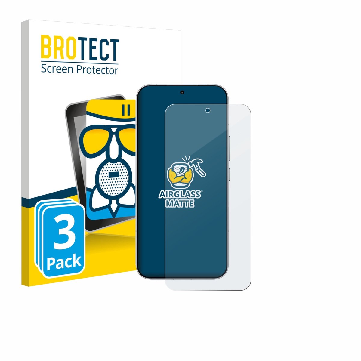 BROTECT - Screenprotector voor Xiaomi Poco F8 Ultra - Folie Beschermfolie Beschermglas matte 3 Stuks