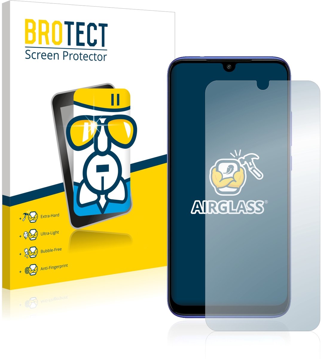 Screenprotector voor Xiaomi Redmi 8 Beschermglas transparant