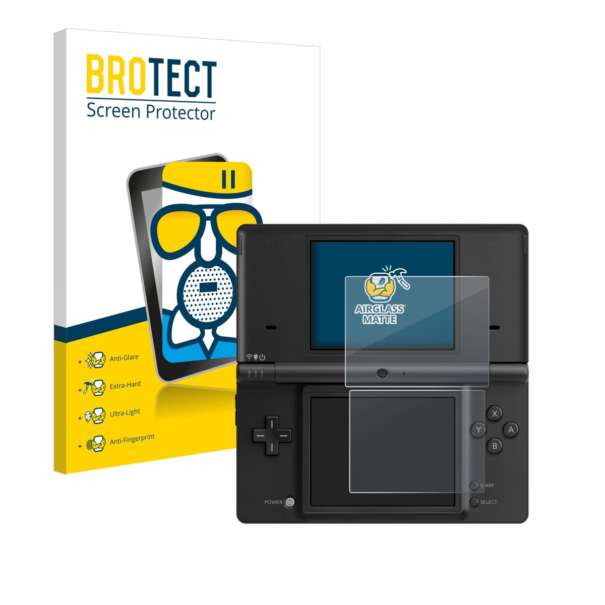 BROTECT - Screenprotector voor Nintendo DSi - Folie Beschermfolie Beschermglas matte