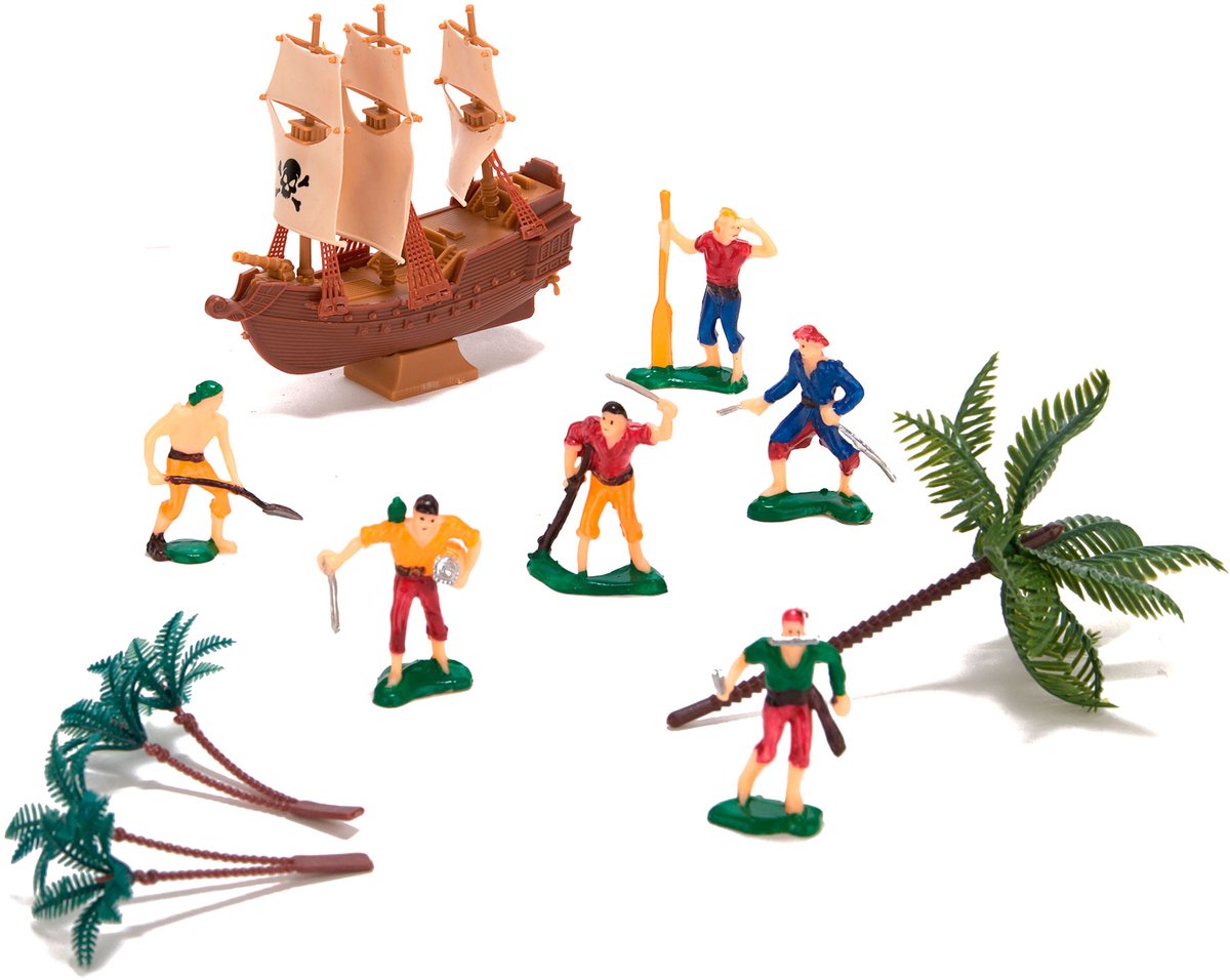 DEKORA - Piraten taartdecoratieset 10-delig