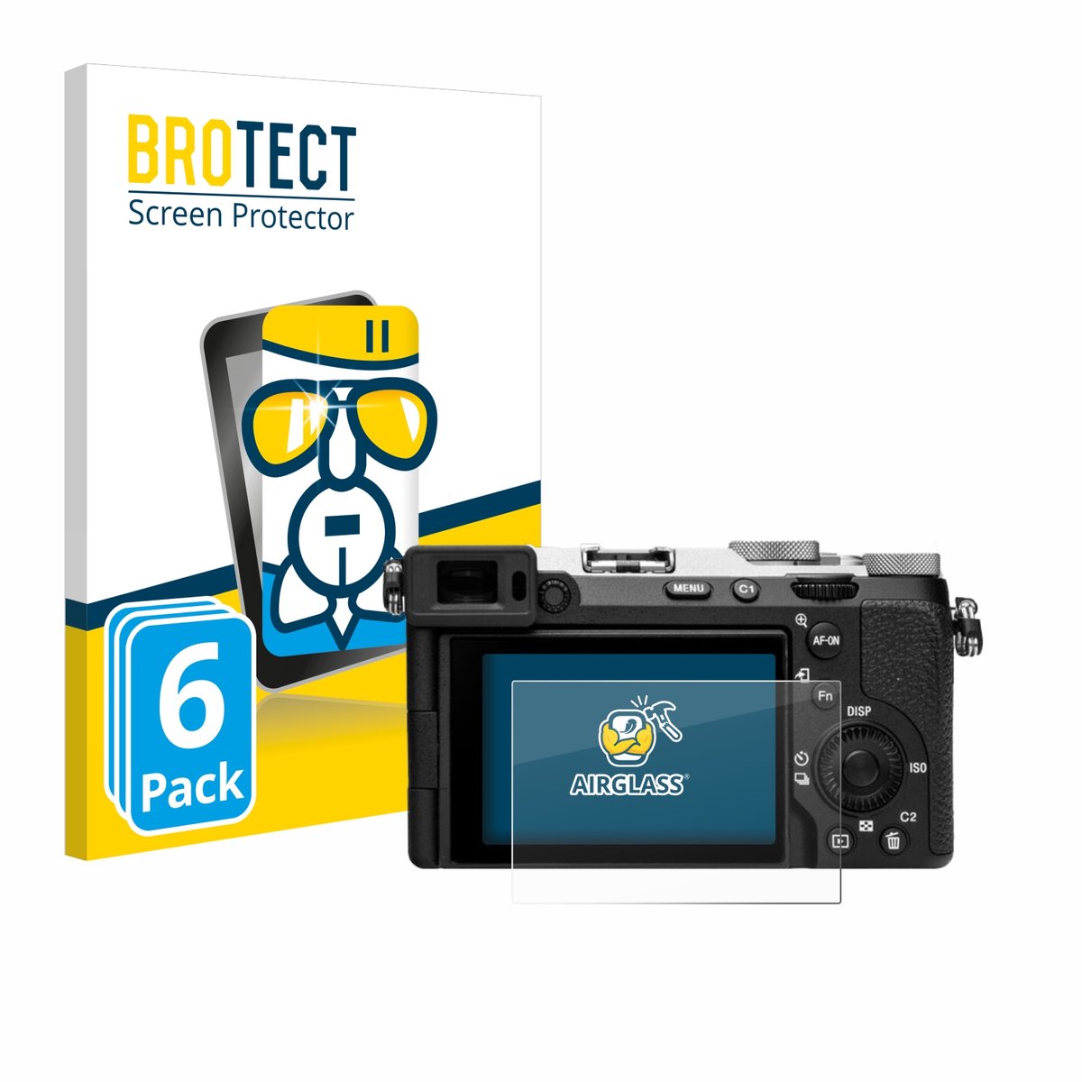Screenprotector 6 Stuks voor Sony Alpha 7C II (ILCE-7CM2) Beschermglas transparant