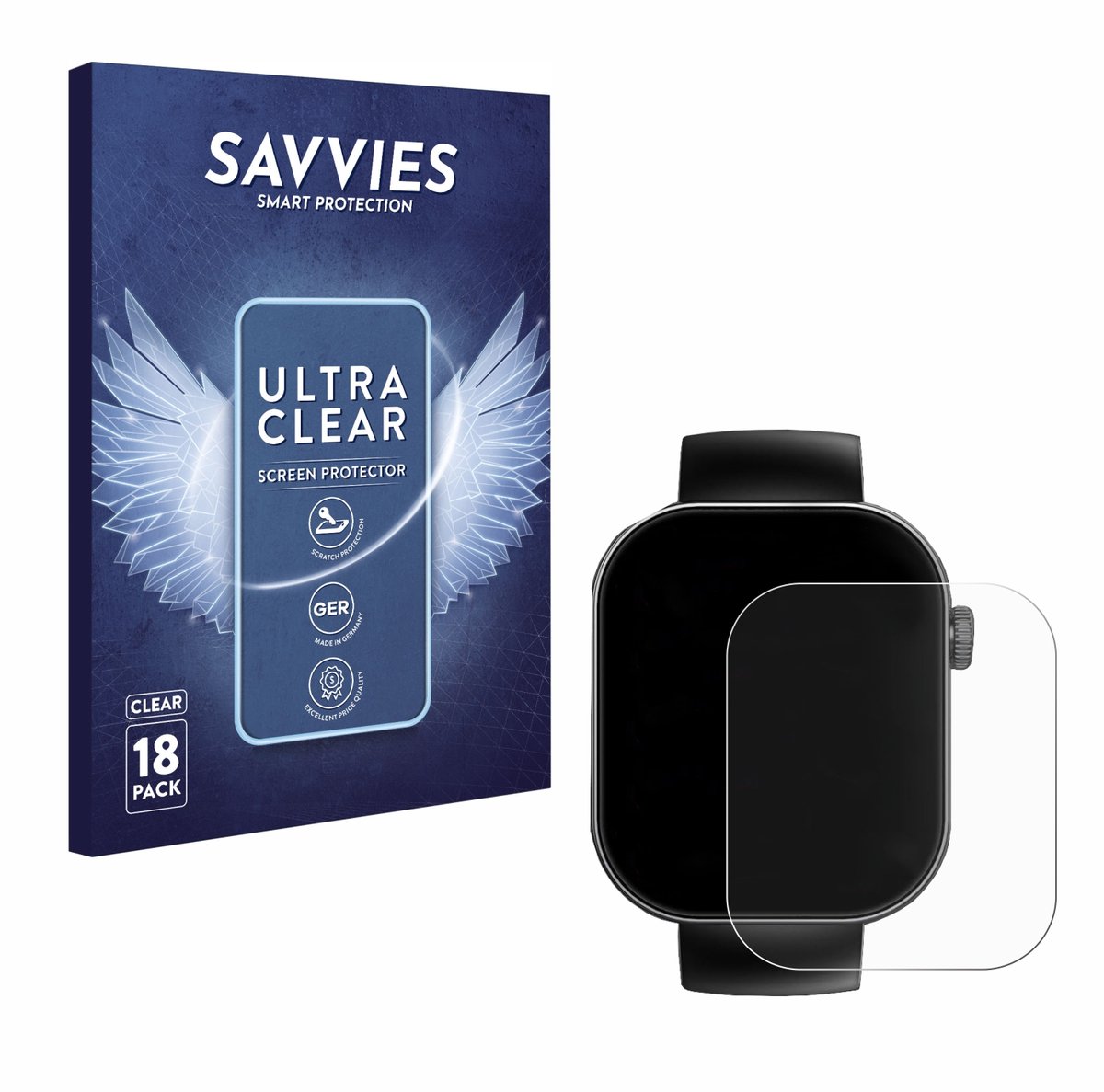 Savvies - Screenprotector voor Cillso T80 2.01" - Folie Beschermfolie transparant 18 Stuks